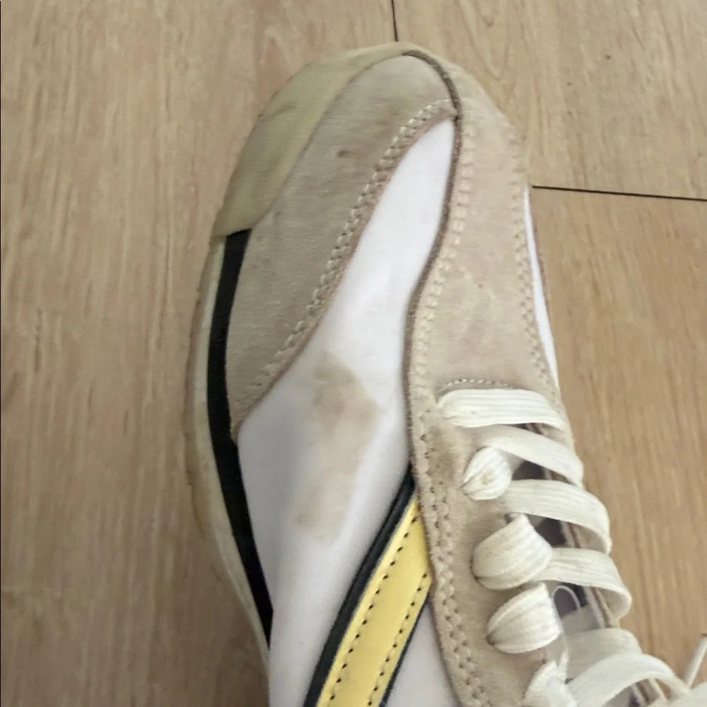 Women’s Tretorn White and Yellow Sneakers